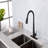 Single Handle Stainless Steel Kitchen Sink Faucet With Pull Down Sprayer-121210011