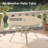 All - Weather Outdoor Round Table For 4 6, With Adjustable Umbrella Hole Garden, Deck, Poolside. Quality Construction Bent Legs, Hand Polished Finish, And Quick Assembly Instructions-1241879272