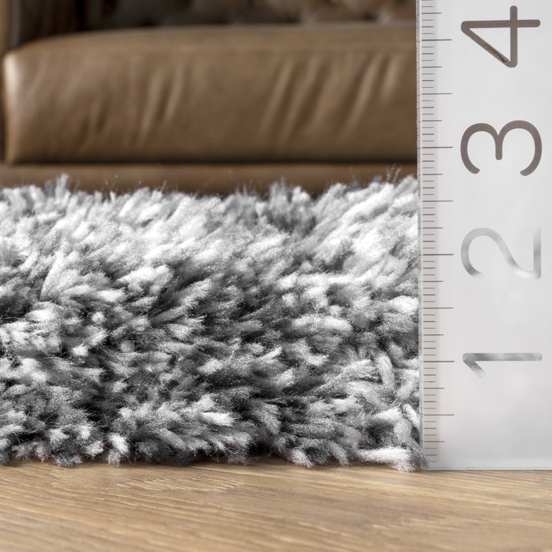Brinskelle Hand-Tufted Gray Area Rug, Rectangle 3' x 5'