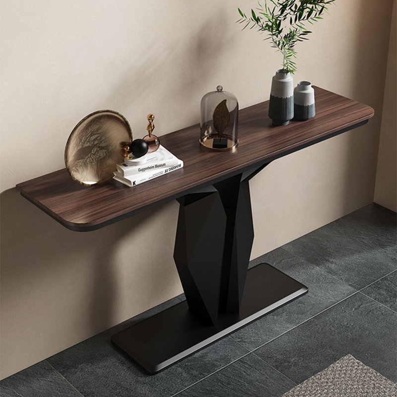 Console Modern Minimalist, H 31,5 po x l 47,24 po x P 11,81 po, Noir, noir, noir, noir
