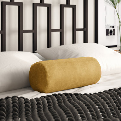 Polyester Bolster Pillow with Removable Cover and Insert