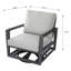 Ensemble de chaises pivotantes pour 5 personnes avec coussins Sunbrella Laguna