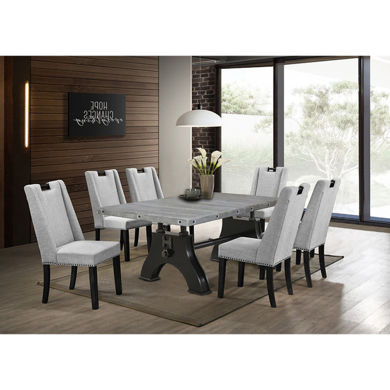Varon Trestle Dining Set, 9-Piece (8 Chairs & Table)