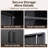 Delvale 6 - Shelf Steel Storage Cabinet ( 70.87'' H x 31.5'' W x 15.7'' D)-235575948