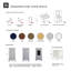 Meuble-lavabo simple 19 po Hermes-2016594844