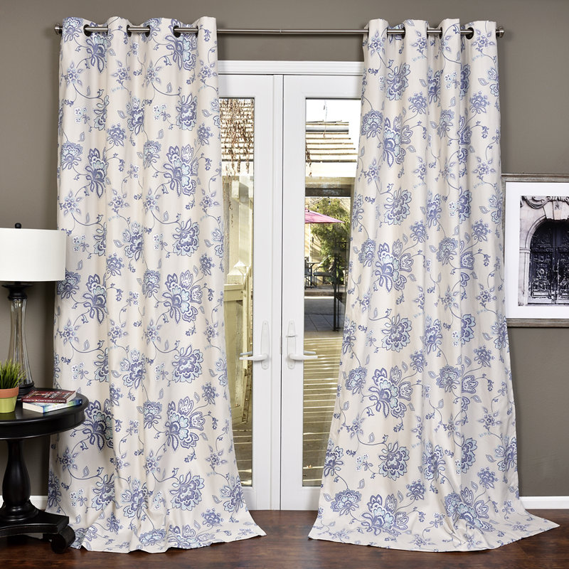 Baysinger Cotton Semi Sheer Curtain Single Panel