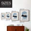 Impression encadrée Shapely Blues I-Premium - prêt à être accroché - aucun clou requis - aucun clou requis-1738542371-1738542376