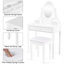 Ensemble coiffeuse et tabouret Johnny-31272149