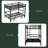 Twin XL Over Twin XL Size Pull-Out Metal Bunk Bed, Lower Bunk Can Be Pulled Out In Three Sections, Top Bunk Equipped With Safety Rails