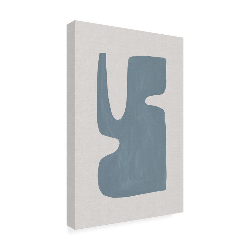 Art sur toile «Bachelor Orara Studio Mid Century Blue I», H 30 po x l 47 po