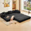 Canapé modulaire en velours côtelé 107 po en forme de L 107 po, rembourré, sans assemblage, bricolage, canapé-lit pliant convertible, poche latérale, 4 places, surdimensionné-1190509459