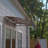 Series Door Window Awning Canopy Made Of  0.137 Inch Thick Crystal Solid Polycarbonate Sheet And Aluminum Alloy With Valance In Size Of 59" Wide X 34" Deep For Wooden Wall House-114653918-114653916