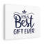 Jesus Best Gift Ever - Wrapped Canvas Print-262047968