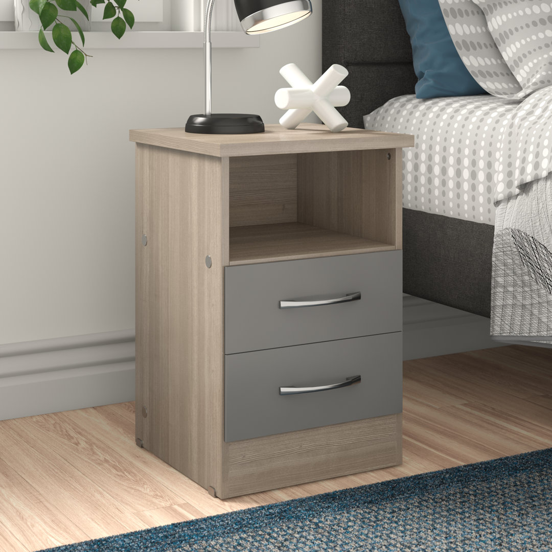 Cascio 2 Drawer Bedside Table