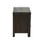 Table de chevet 2 tiroirs en bois massif pour la décoration de chambre à coucher avec 2 poignées en métal