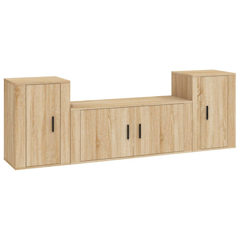 Avalene TV Stand, 15.8"H x 39.4"L x 13.6"W, Sonoma Oak