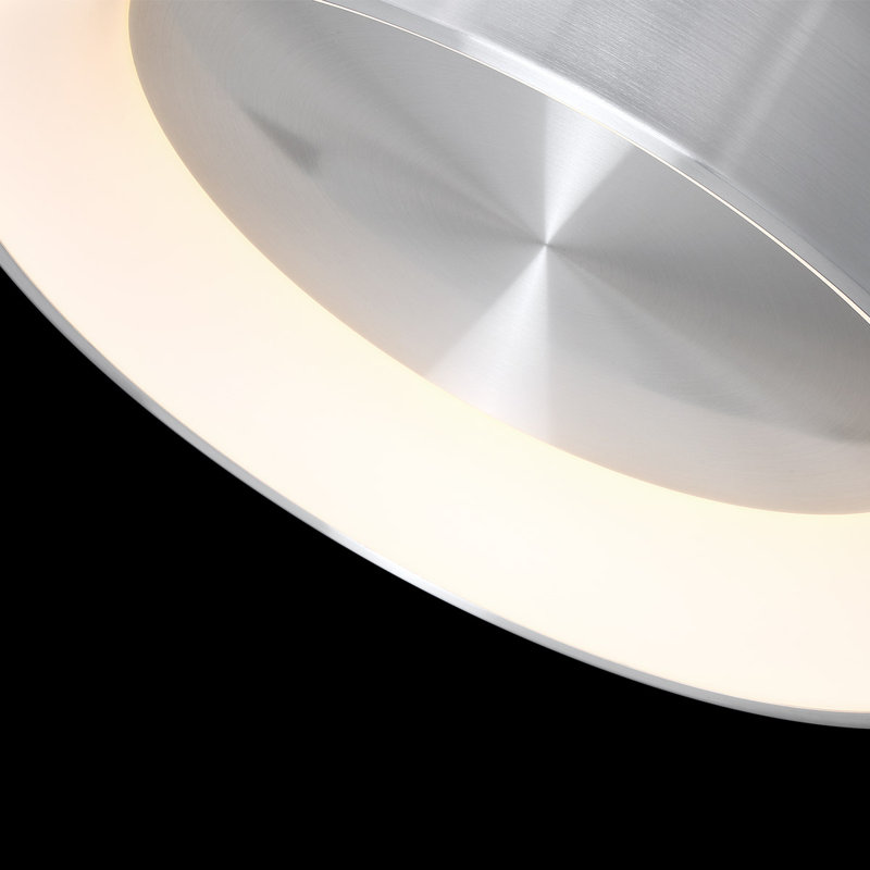 Corso 23" Brushed Aluminum Modern LED Flush Mount