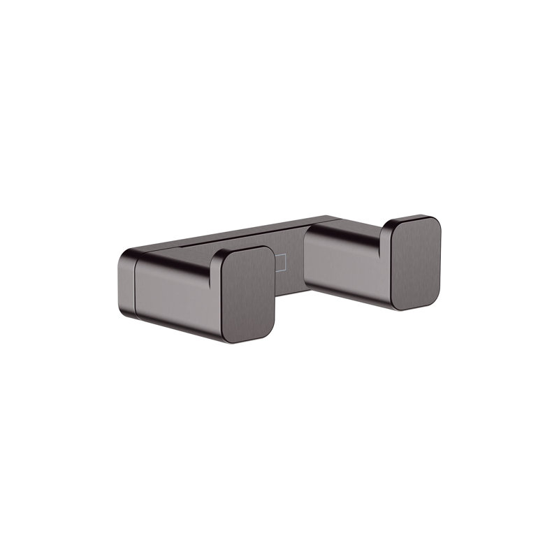 Hansgrohe AddStoris Double Hook, Brushed Black Chrome