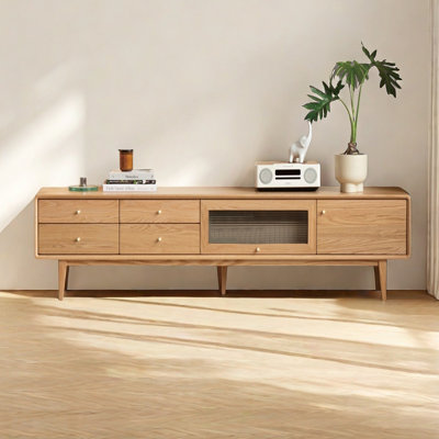 Modern Simple Style Oak Wood TV Stand