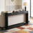 70.1" Wavy-Patterned Storage Console Table,Sofa Table-1444742082