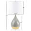 Ensemble de 2 lampes de table en céramique 2 tons vert sauge / or voir ci-dessous