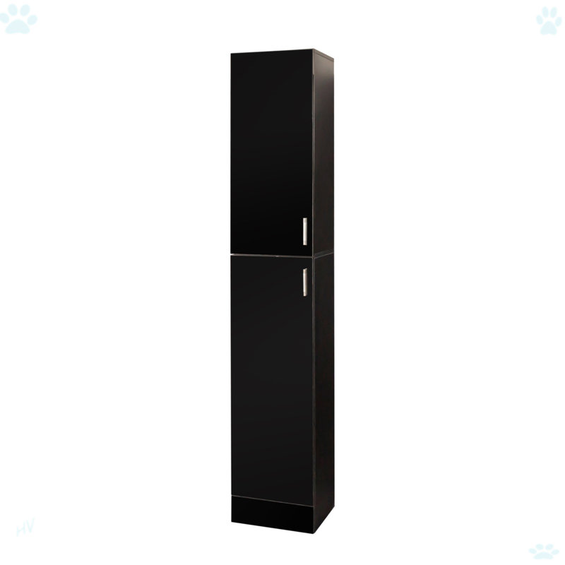 Armoire autoportante avec tablettes réglables et deux portes pour la cuisine et la salle à manger
