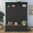 76.7"H Farmhouse Hall Tree with Bench and Cabinet, 4-in-1 Entryway Bench with Coat Rack, Modern Entryway Storage Organizer  with Open Cubbies & Hooks for Hallway, Entryway, Living Room-129935299
