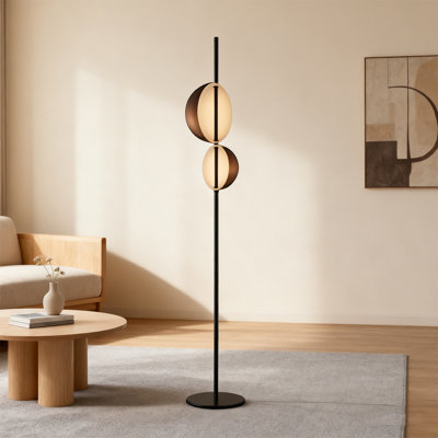 Lampe sur pied en métal et marbre Minimalist Modern