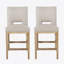Ensemble de 2 tabourets de comptoir 27 pouces, tissu