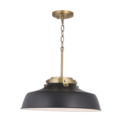 Luminaire suspendu en forme de dôme à 1 lumière Luzon