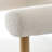 24" Upholstered Boucle Counter Stools With Arms (Set of 3)