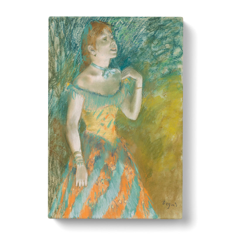 The Singer In Green by Edgar Degas - Wrapped Canvas, 76cm H x 50cm W x 3cm D