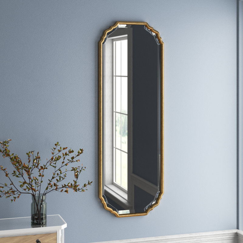 Miroir biseauté pleine grandeur traditionnel Everly, H 62 po x l 22 po