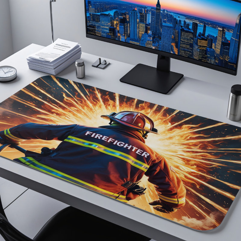 Polyester Desk Pad, 14.4x12.1