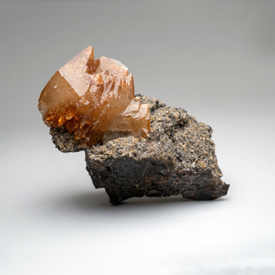 Twinned Golden Calcite Crystal