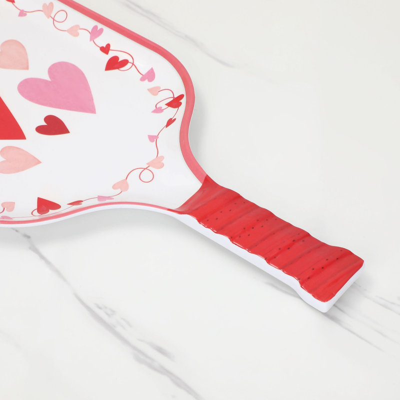 15 3/4" Pickleball Paddle Tray S2, Valentines Hearts