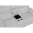 White Console Reclining Loveseat With LED Lights-1317152365