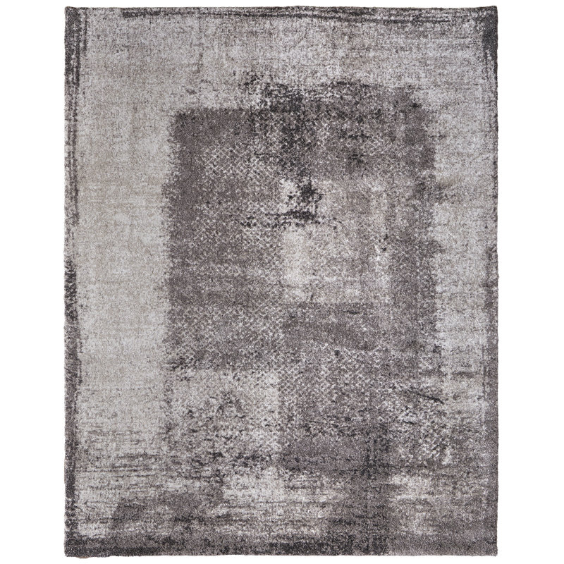 Templas Modern Abstract, Gray/Black/Taupe, Rectangle 12' x 15'
