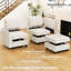 Canapé-lit modulaire convertible Aurora Chenille-106913436-106913483