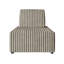 Ensemble de 3 chaises modulaires en velours beige-1916378302