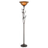 Kastner 72'' Brown Torchiere Floor Lamp
