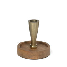 Harrison Candle Holder, Mango Wood, Set of 3, Mango Wood