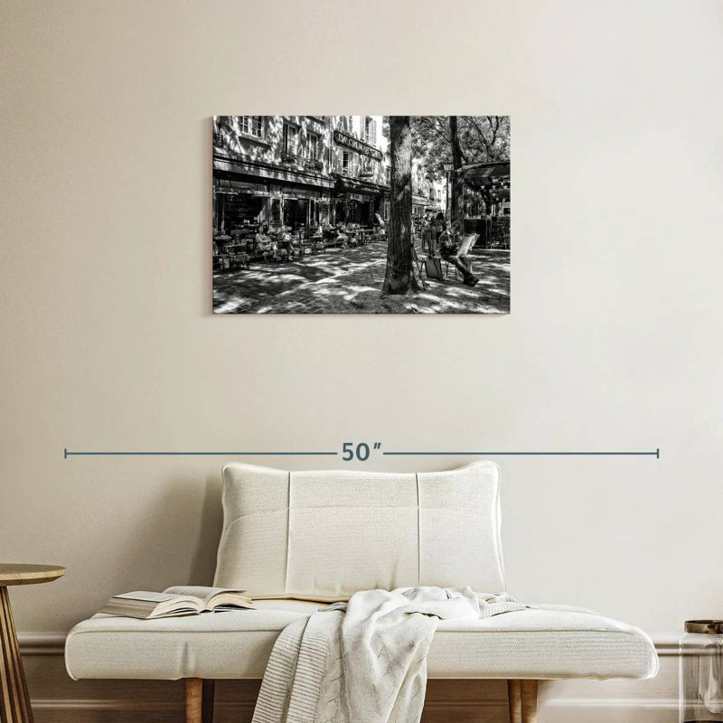 Sirci Montmartre noir - Place du Tertre, H 20 po x l 30 po