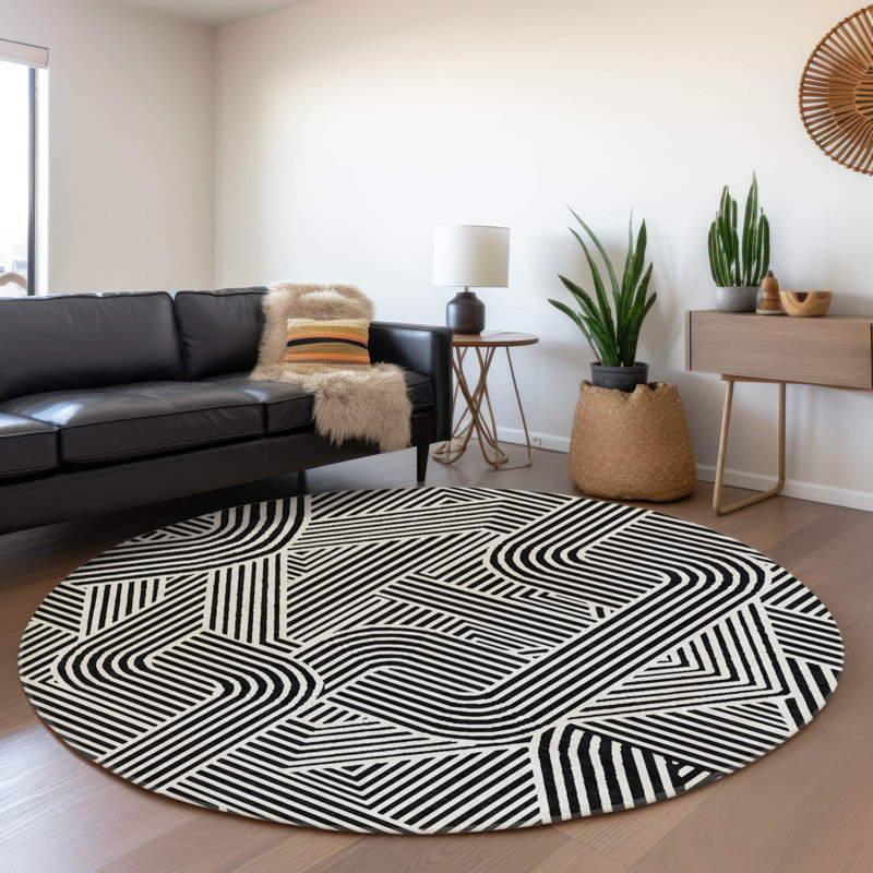  Maliana Area Rug, Round 8'