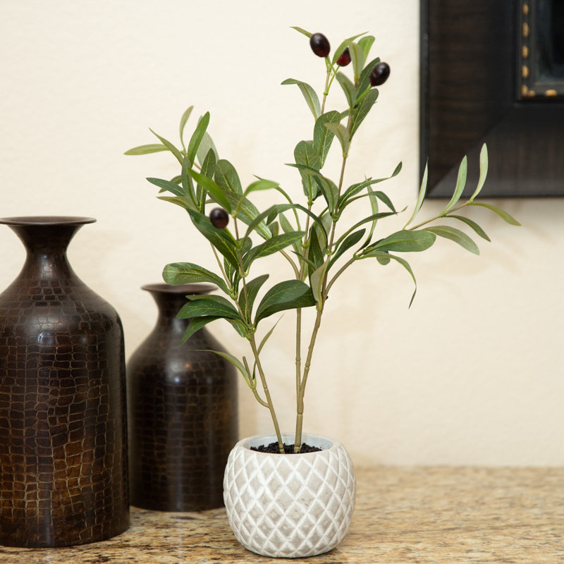 Olive artificielle 10 po en pot