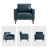 37 " Chenille Accent Chair-2100794636