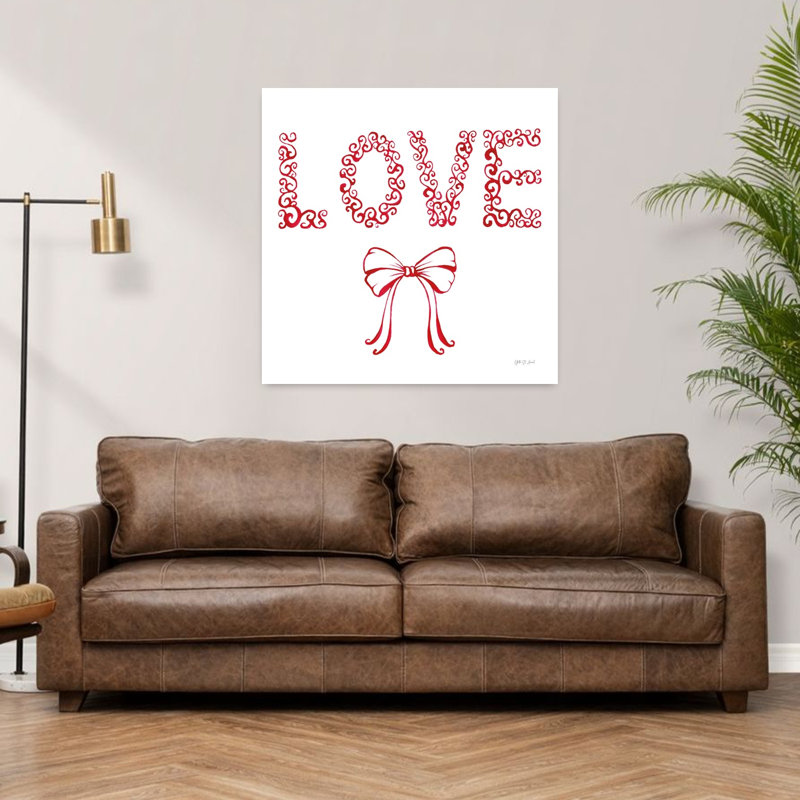 Art contemporain de la Saint-Valentin, H 36 po x l 36 po