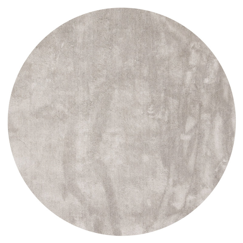 Kirby Solid Colour Hand Woven Area Rug, Round 200cm