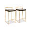 Tabouret Dayan blanc avec base chromée-841961048-841961055