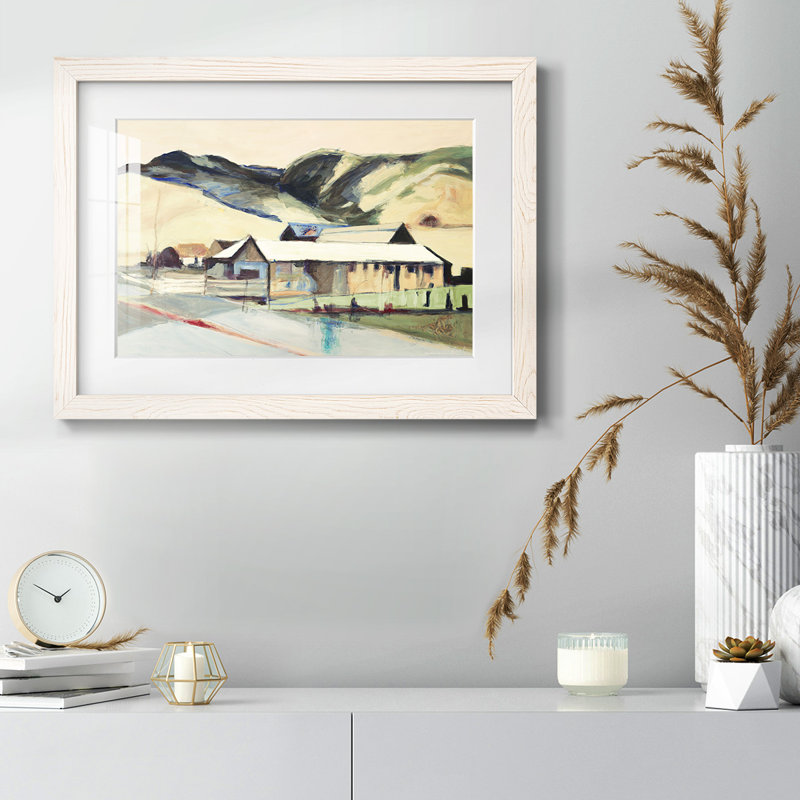 Méandre encadré sur toile, Blanc, H 14 po x l 20 po x P 1,5 po
